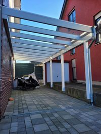 Carport Glas blanko ohne Fahrradschuppen